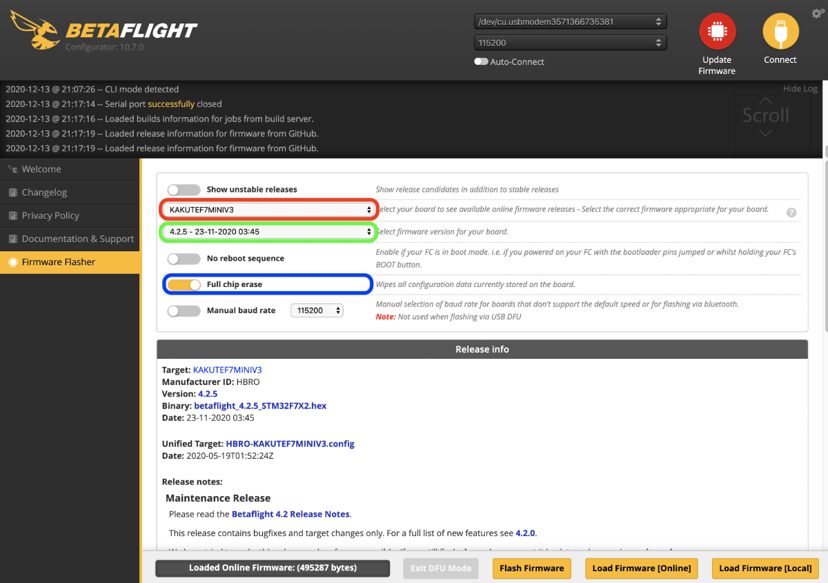 betaflight 人気 その他の設定