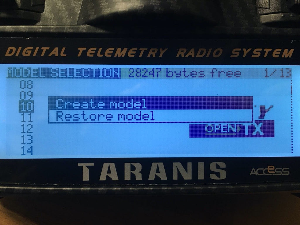 APEX KISS設定 ＜2＞ Open-TX プロポ設定1