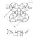 【生産終了｜在庫限り】BETAFPV Micro Whoop フレーム ＆ キャノピー ３点セット｜Meteor75 + Meteor65 Pro（グリーン）+ キャノピー（色選択可）