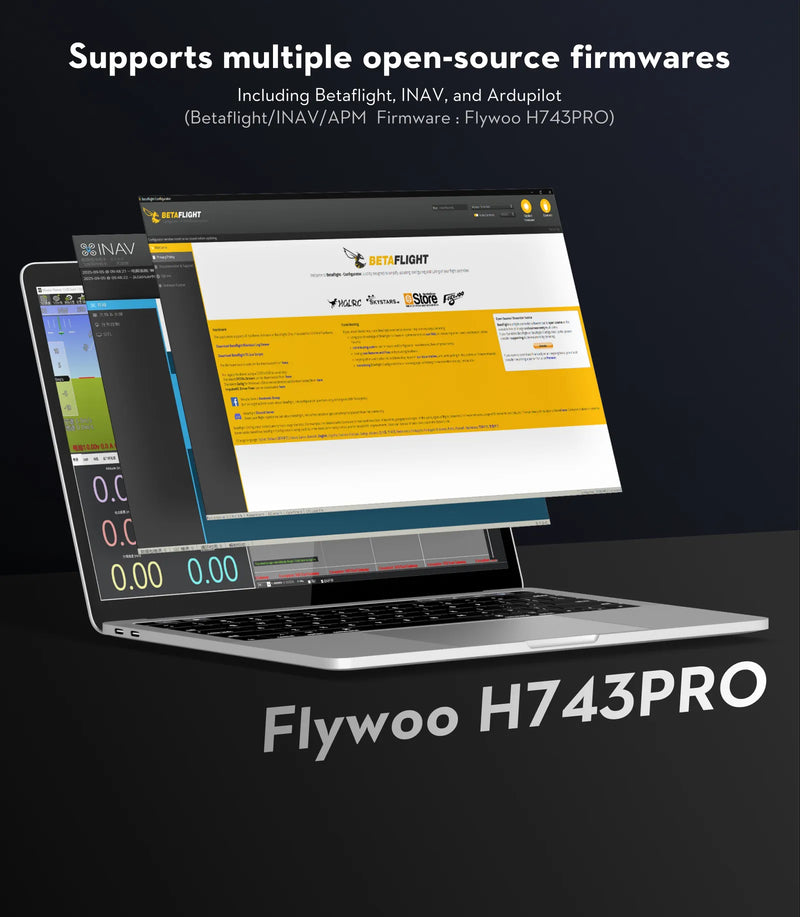 Flywoo GOKU H743 PRO Mini 45A 32bit 128K フライトコントローラー