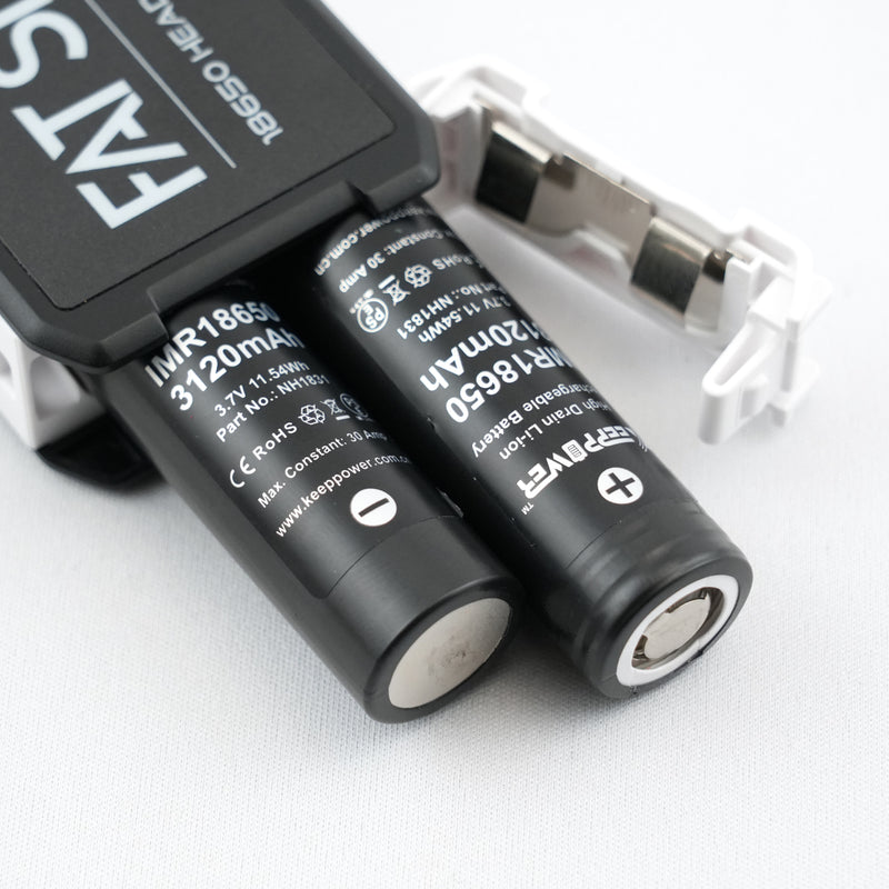 KEEPPOWER IMR18650 HN1831 リチウムイオンバッテリー 3120mAh 30A連続 60A最大（2本セット・日本製セル）
