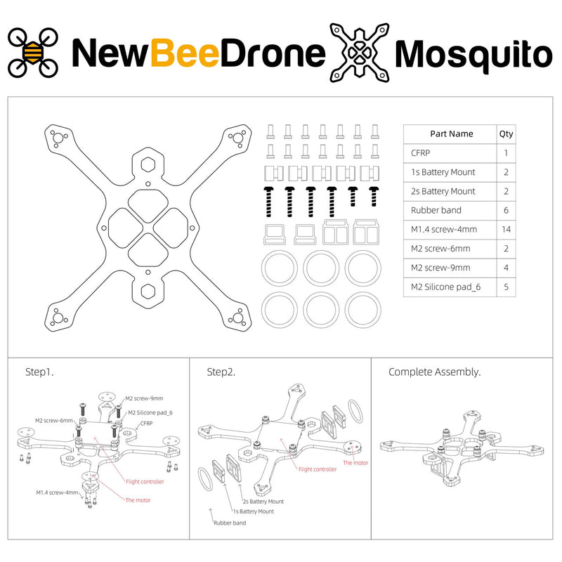 NewBeeDrone Mosquito XL フレーム