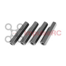 ImpulseRC スタンドオフ M3 アルミニウム HEX 5x24.5mm 黒 (4本セット)